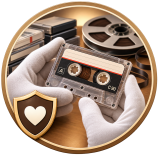 audiokassette-sorgfältig