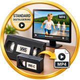 Standard-Digitalisierung-VHS-VHS-C-Bildschirm-MP4-symbol