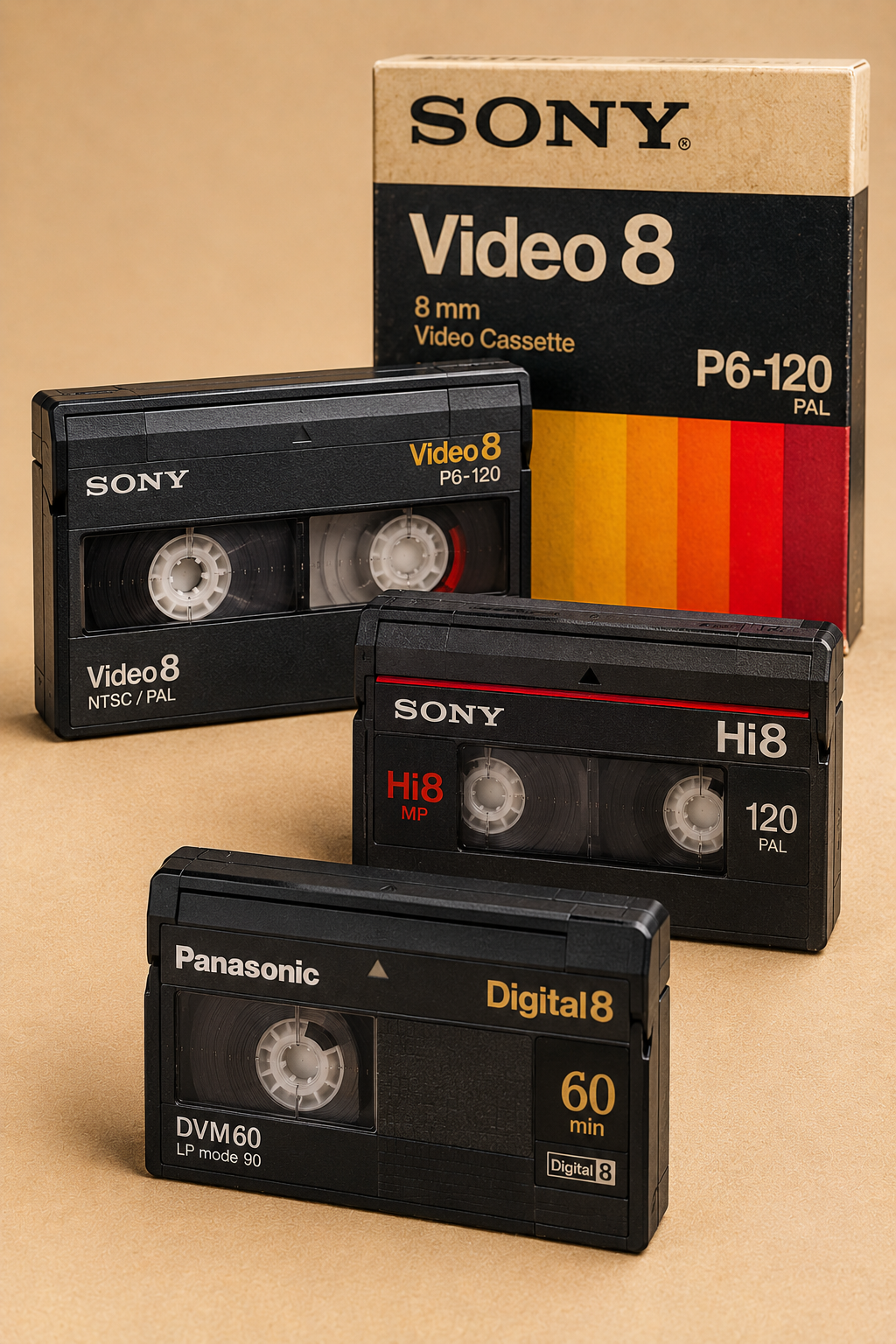 Video8, Hi8 & Digital8-kassette